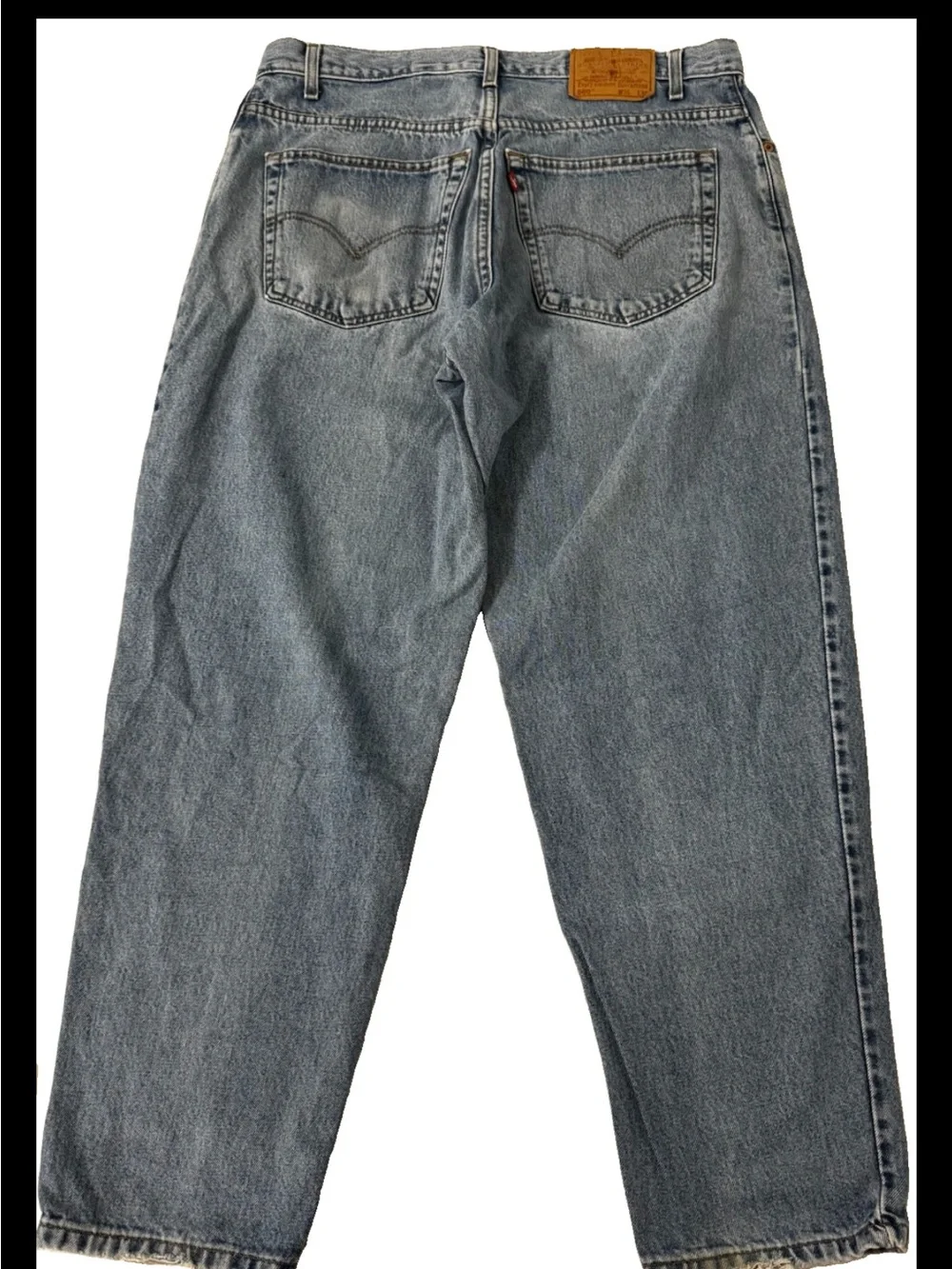 Levis 513 Men's Jeans 36x30 Blue Denim Light Wash Slim Straight Pockets Fade
